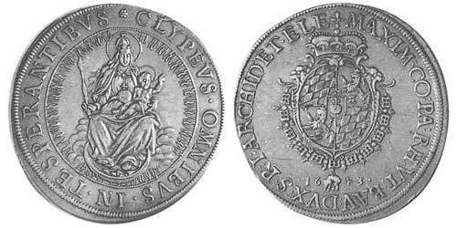 1 Thaler Electorate of Bavaria (1623 - 1806) 銀 