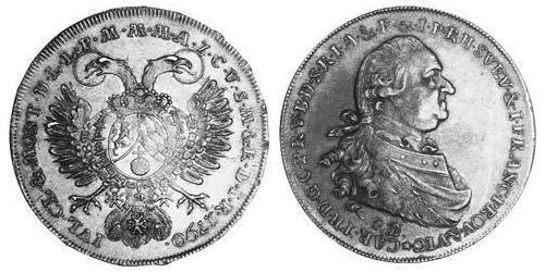 1 Thaler Electorate of Bavaria (1623 - 1806) 銀 