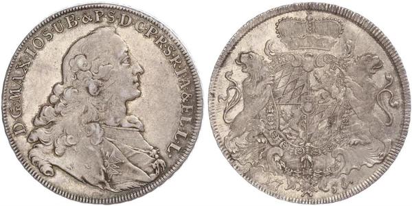 1 Thaler Electorate of Bavaria (1623 - 1806) 銀 Maximilian III Joseph, Elector of Bavaria (1727 – 1777)