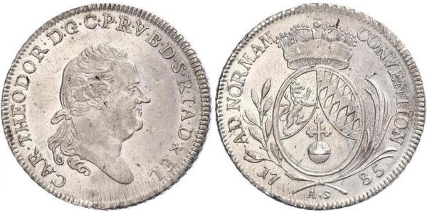 1 Thaler Electorate of Bavaria (1623 - 1806) 銀 