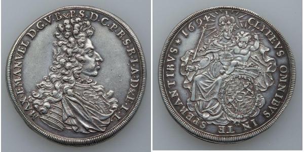 1 Thaler Electorate of Bavaria (1623 - 1806) 銀 
