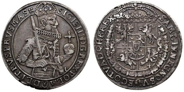 1 Thaler Polish-Lithuanian Commonwealth (1569-1795) 銀 Sigismund III of Poland