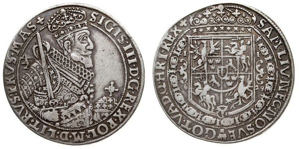 1 Thaler Polish-Lithuanian Commonwealth (1569-1795) 銀 Sigismund III of Poland