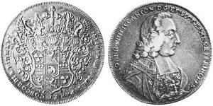 1 Thaler Prince-Bishopric of Bamberg (1245–1802) 銀 