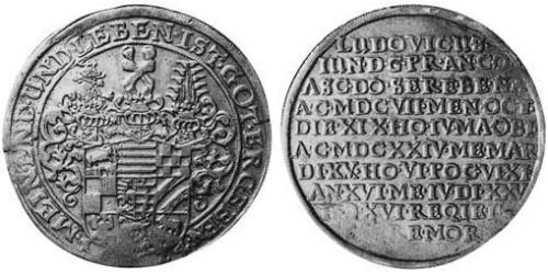 1 Thaler Principality of Anhalt-Köthen (1603 -1853) 銀 