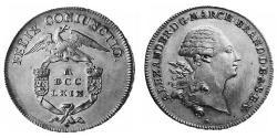 1 Thaler Principality of Ansbach (1398–1792) 銀 Charles Alexander, Margrave of Brandenburg-Ansbach (1736 – 1806)