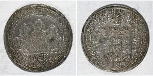 1 Thaler Principality of Ansbach (1398–1792) 銀 