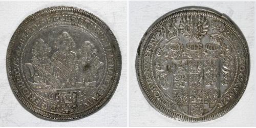 1 Thaler Principality of Ansbach (1398–1792) 銀 