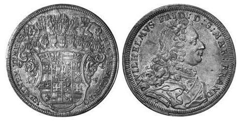 1 Thaler Principality of Ansbach (1398–1792) 銀 
