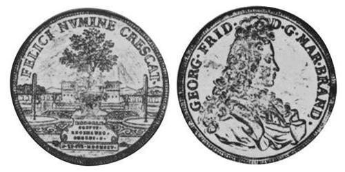 1 Thaler Principality of Ansbach (1398–1792) 銀 