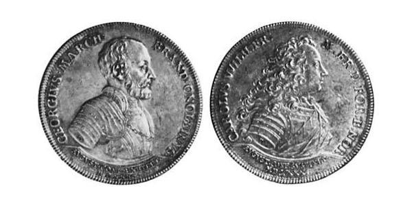 1 Thaler Principality of Ansbach (1398–1792) 銀 Charles William Frederick, Margrave of Brandenburg-Ansbach (1712 – 1757)