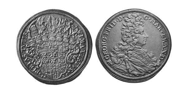 1 Thaler Principality of Ansbach (1398–1792) 銀 