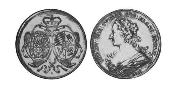 1 Thaler Principality of Ansbach (1398–1792) 銀 Charles William Frederick, Margrave of Brandenburg-Ansbach (1712 – 1757)