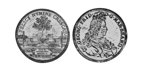 1 Thaler Principality of Ansbach (1398–1792) 銀 