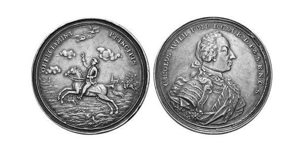 1 Thaler Principality of Ansbach (1398–1792) 銀 Charles William Frederick, Margrave of Brandenburg-Ansbach (1712 – 1757)