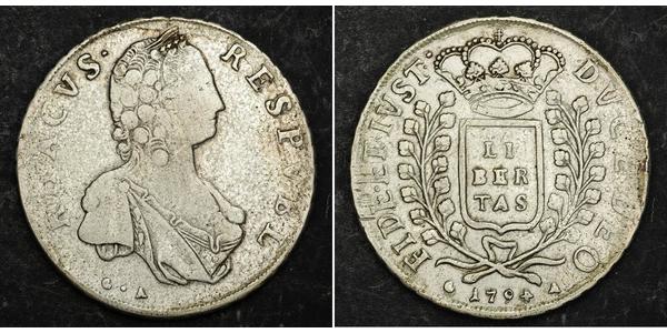 1 Thaler Ragusa 銀 