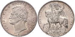 1 Thaler 萨克森王国 (1806 - 1918) 銀 约翰一世 (萨克森)