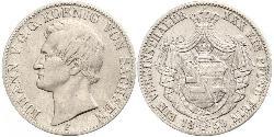 1 Thaler 萨克森王国 (1806 - 1918) 銀 约翰一世 (萨克森)