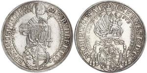 1 Thaler Salzburg 銀 