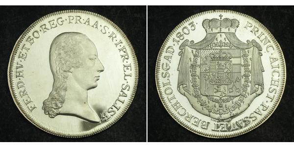 1 Thaler Salzburg 銀 斐迪南三世 (神圣罗马帝国) (1608-1657)