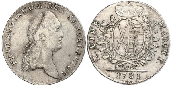 1 Thaler null 銀 奥古斯特二世 (波兰) (1670 - 1733)