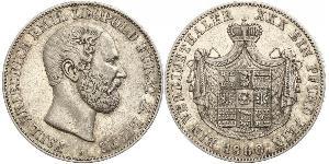 1 Thaler 利珀親王國 (1123 - 1918) 銀 Leopold III, Prince of Lippe