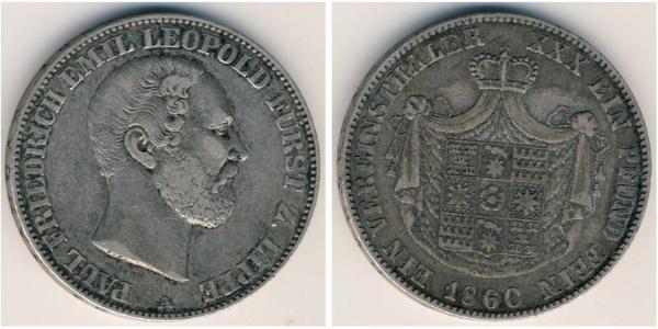 1 Thaler 利珀親王國 (1123 - 1918) 銀 