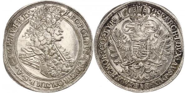 1 Thaler 匈牙利 / 神圣罗马帝国 (962 - 1806) 銀 利奥波德一世 (神圣罗马帝国)(1640-1705)