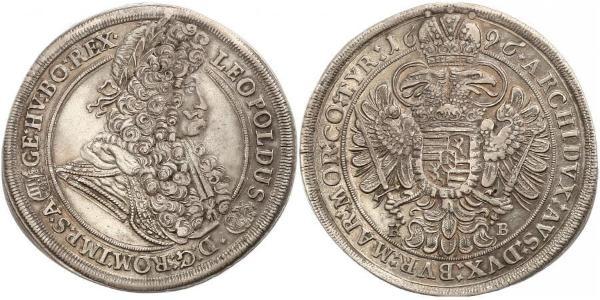1 Thaler 匈牙利 / 神圣罗马帝国 (962 - 1806) 銀 利奥波德一世 (神圣罗马帝国)(1640-1705)