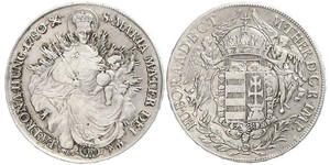 1 Thaler 匈牙利王国 銀 玛丽亚·特蕾西亚 (1717 - 1780)