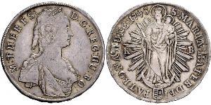 1 Thaler 匈牙利王国 銀 玛丽亚·特蕾西亚 (1717 - 1780)