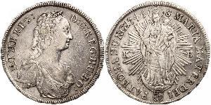 1 Thaler 匈牙利王国 銀 玛丽亚·特蕾西亚 (1717 - 1780)