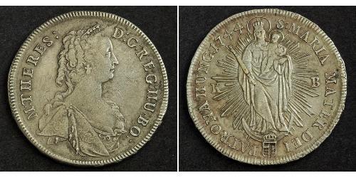 1 Thaler 匈牙利王国 銀 玛丽亚·特蕾西亚 (1717 - 1780)