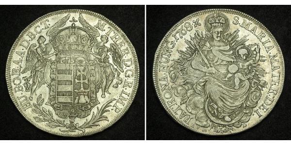 1 Thaler 匈牙利王国 銀 玛丽亚·特蕾西亚 (1717 - 1780)