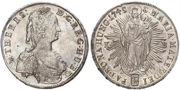 1 Thaler 匈牙利王国 銀 玛丽亚·特蕾西亚 (1717 - 1780)