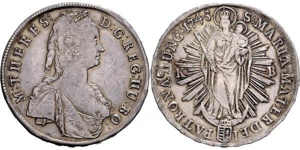 1 Thaler 匈牙利王国 銀 玛丽亚·特蕾西亚 (1717 - 1780)