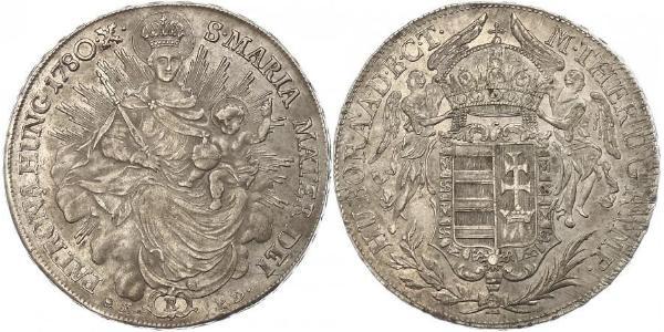 1 Thaler 匈牙利王国 銀 玛丽亚·特蕾西亚 (1717 - 1780)
