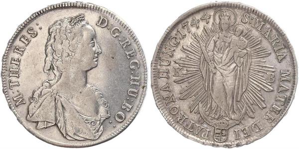 1 Thaler 匈牙利王国 銀 玛丽亚·特蕾西亚 (1717 - 1780)