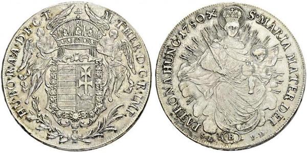 1 Thaler 匈牙利王国 銀 玛丽亚·特蕾西亚 (1717 - 1780)