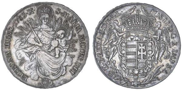 1 Thaler 匈牙利王国 銀 约瑟夫二世 (神圣罗马帝国) (1741 - 1790)