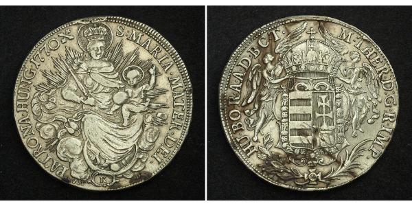 1 Thaler 匈牙利王国 銀 玛丽亚·特蕾西亚 (1717 - 1780)