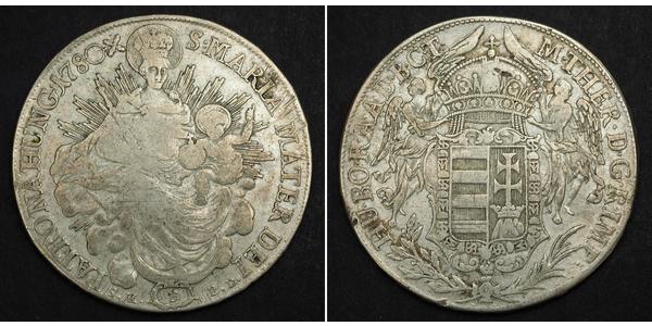 1 Thaler 匈牙利王国 銀 玛丽亚·特蕾西亚 (1717 - 1780)
