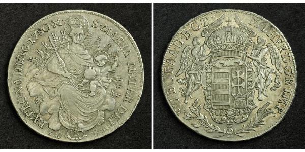 1 Thaler 匈牙利王国 銀 玛丽亚·特蕾西亚 (1717 - 1780)