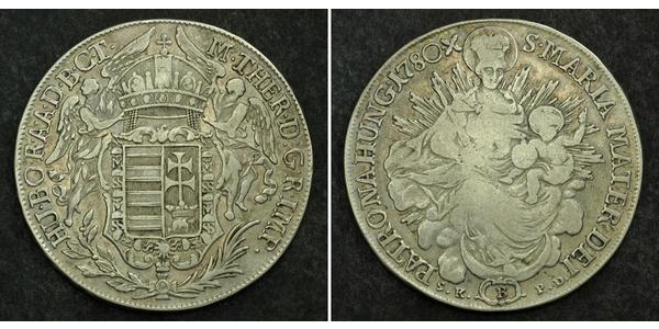 1 Thaler 匈牙利王国 銀 玛丽亚·特蕾西亚 (1717 - 1780)