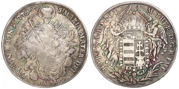 1 Thaler 匈牙利王国 銀 玛丽亚·特蕾西亚 (1717 - 1780)