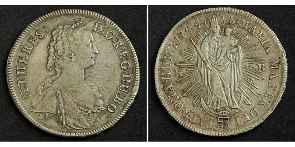 1 Thaler 匈牙利王国 銀 玛丽亚·特蕾西亚 (1717 - 1780)