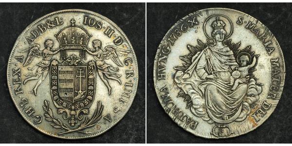 1 Thaler 匈牙利王国 銀 约瑟夫二世 (神圣罗马帝国) (1741 - 1790)