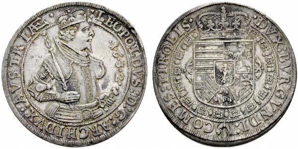 1 Thaler 哈布斯堡君主國 銀 Leopold V, Archduke of Austria (1586 – 1632)