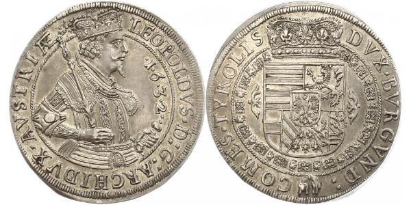 1 Thaler 哈布斯堡君主國 銀 Leopold V, Archduke of Austria (1586 – 1632)