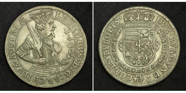 1 Thaler 哈布斯堡君主國 銀 Leopold V, Archduke of Austria (1586 – 1632)